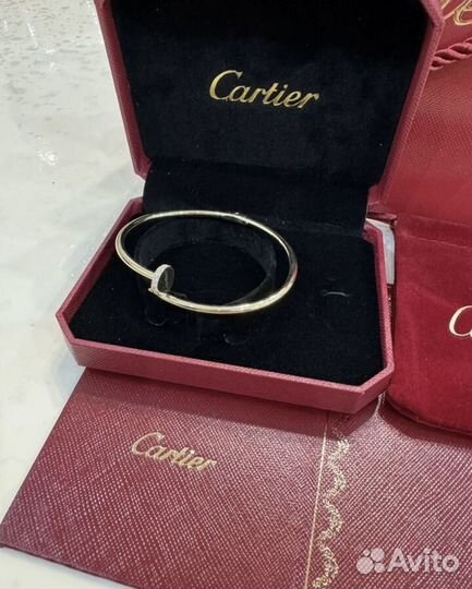 Золотой браслет Cartier гвоздь