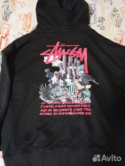 Худи стусси черное