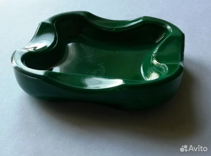 Пепельница bohemia Glass из малахитового стекла