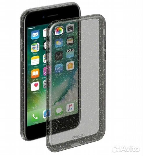Чехол Chic Case для Apple iPhone 7, черный, Depp