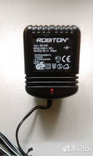 Блок питания 9В robiton