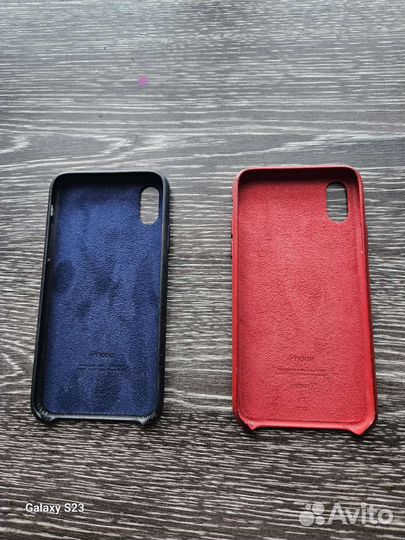 Чехол на iPhone xs кожаный