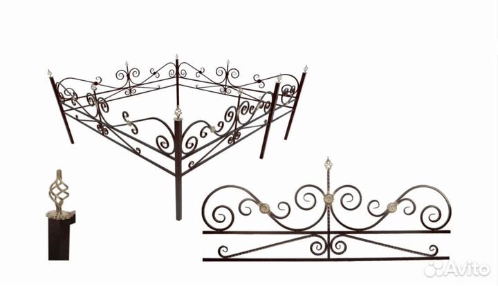 Ограды на кладбище