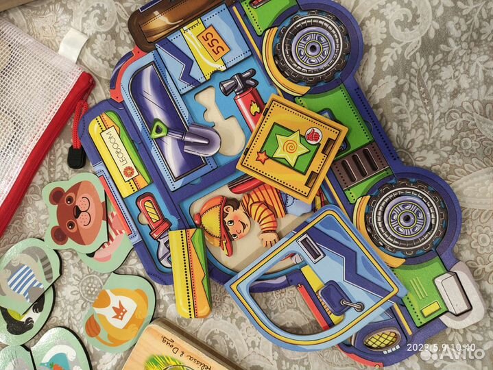 Деревянные игрушки(Melissa, пазлы,ловкие удочки)