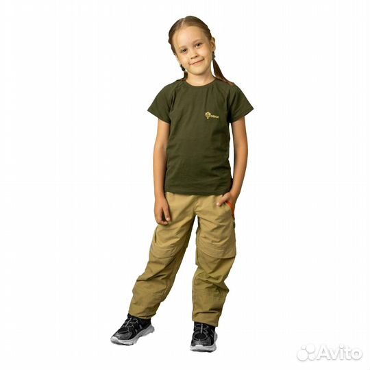 58276 Футболка детская Classic Kids, хлопок, хаки