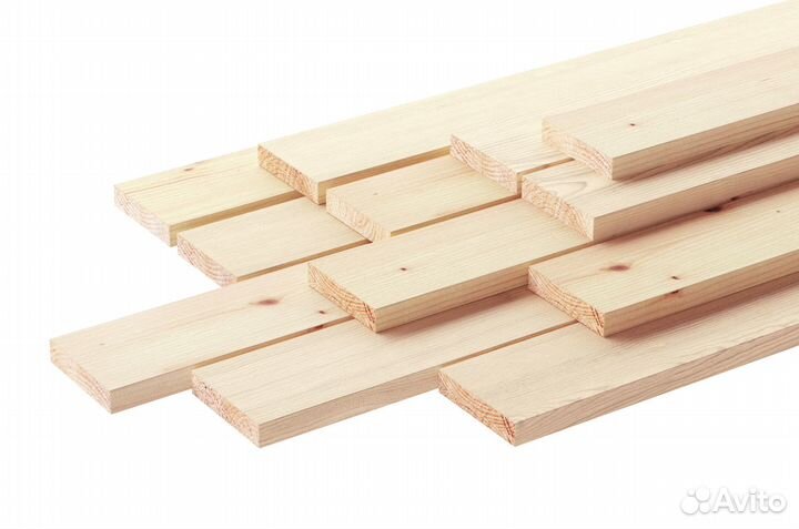 Строганная доска из ели, сорт ав