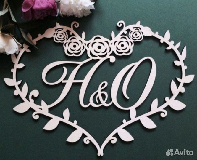 Монограмма на свадьбу