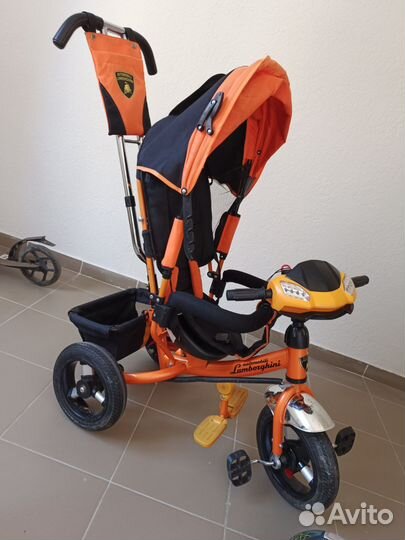 Велосипед трёхколёсный коляска