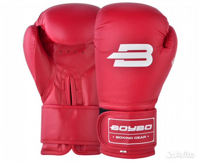 Перчатки для бокса BoyBo Basic красные (10 oz)