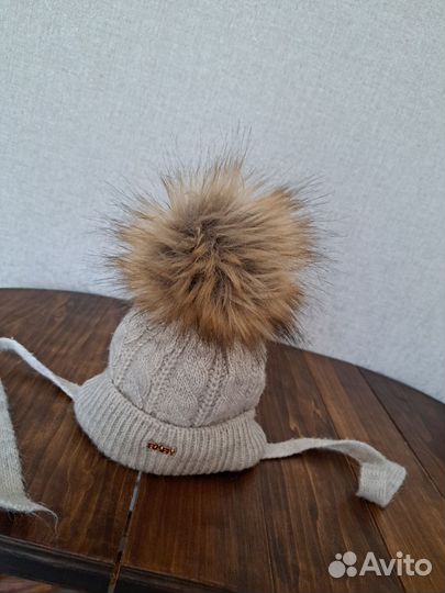 Шапка зимняя размер 35-38 для новорожденных