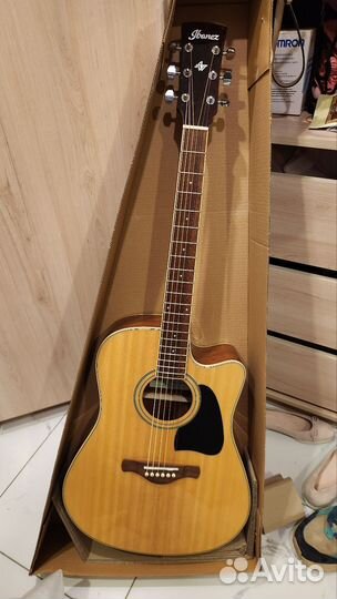 Электроакустическая гитара ibanez aw100ce-nt