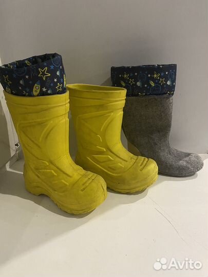 Сапоги резиновые утепленные