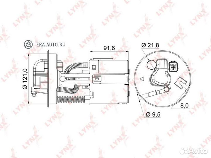 Lynxauto LF-966M Фильтр топливный