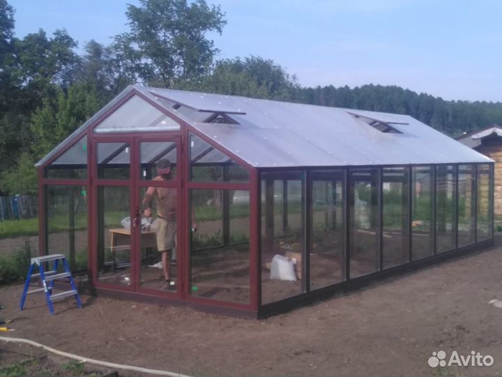 Алюминиевые окна для теплицы