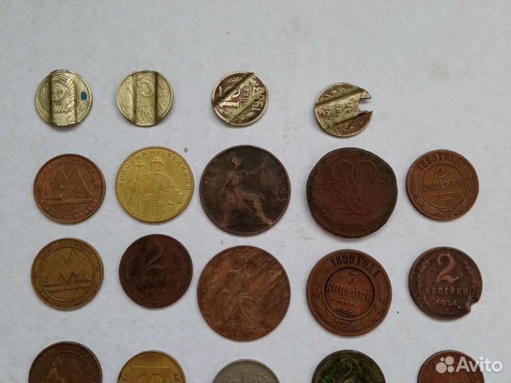 Монеты разные, оптом и поштучно