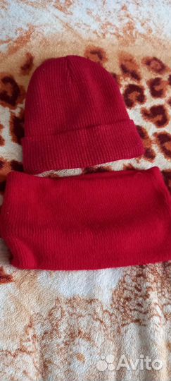 Комплект шапка и снуд