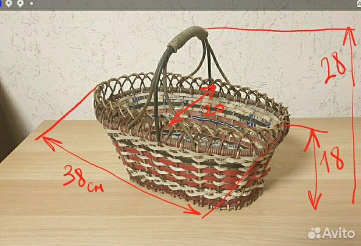 Плетеные корзинки пвх