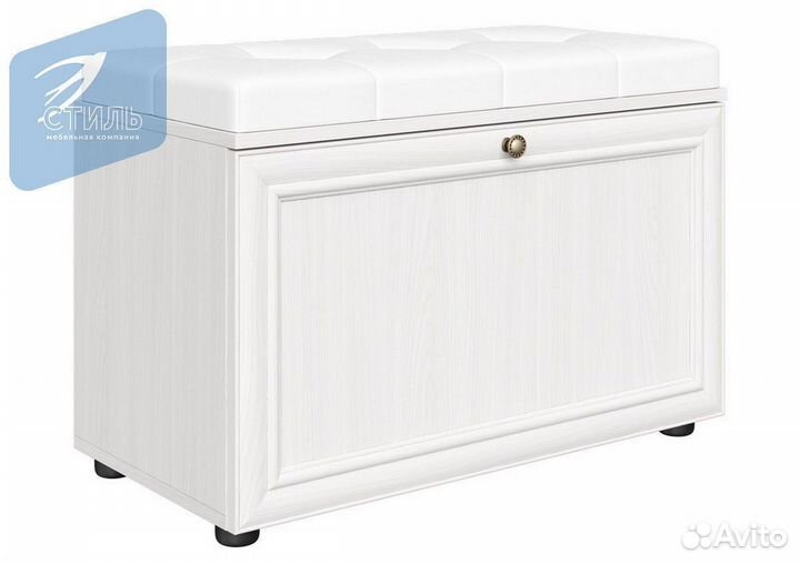 Оскар-7А Тумба для обуви Дуб Крафт белый