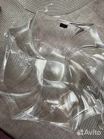 Ваза для фруктов Чехия. Bohemia Crystal