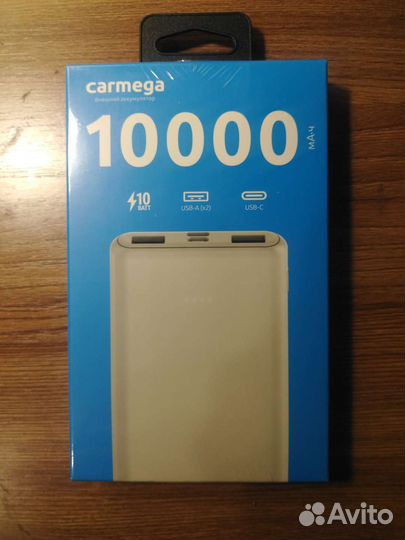 Внешний аккумулятор Carmega 10000mAh Charge 10