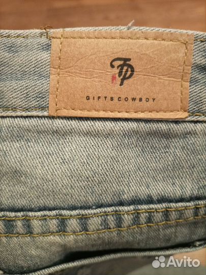 Джинсы с вышивкой gifts cowboy, размер М