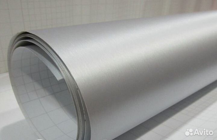 Автовинил шлифованный алюминий серебро