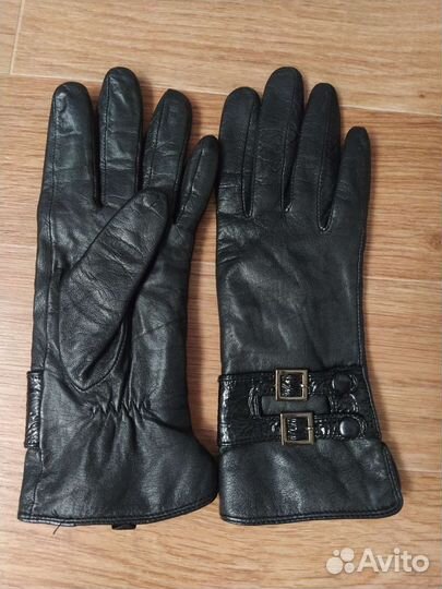 Перчатки кожаные
