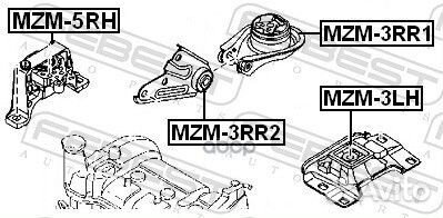 Опора двигателя mazda 3 03- прав. MZM-5RH Febest