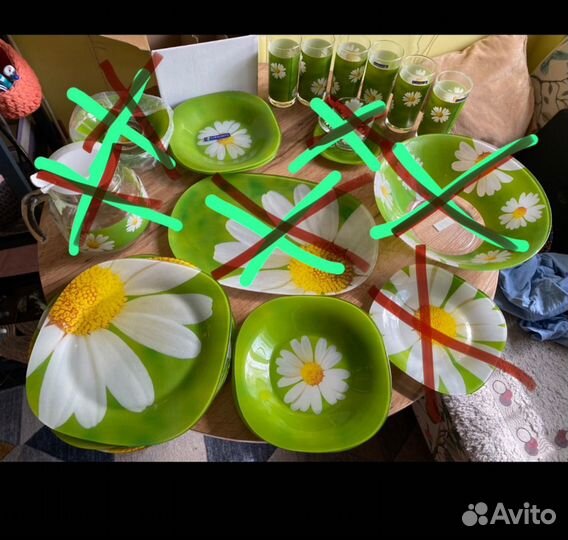 Набор столовой посуды luminarc (ромашка )