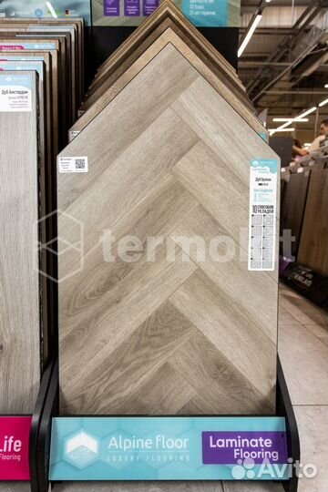 Ламинат Alpine Floor Herringbone 12 Pro LF106-8 Дуб Орлеан