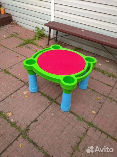 Пластиковый стол песок-вода