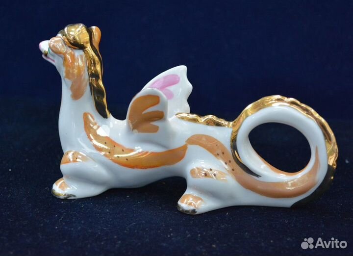 Фарфоровая статуэтка- дракон. дулево (2)