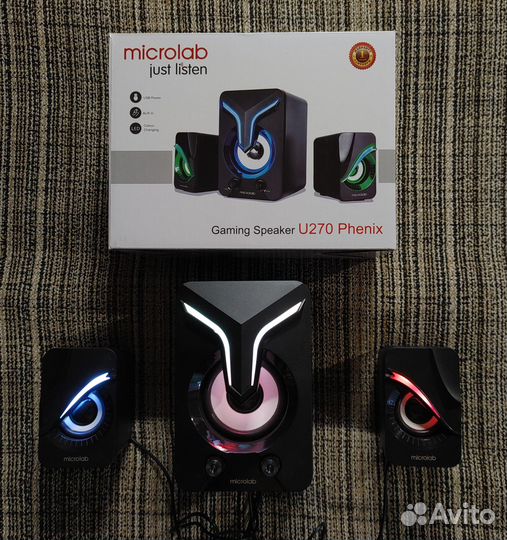 Колонки 2.1 Microlab U270 Phenix черные 11Вт