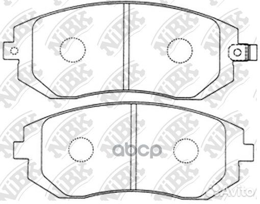 Колодки тормозные передние subaru forester 01