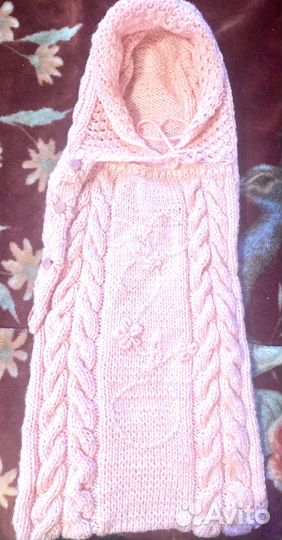 Конверт на выписку новый, ручная вязка