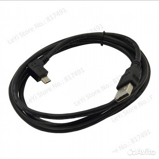 Кабель USB / microUSB, 3 метра, 90 угол