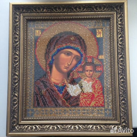 Икона вышитая бисером