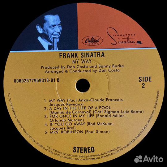 Виниловая пластинка Frank Sinatra, My Way