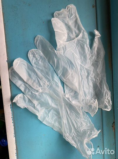 Перчатки виниловые 100 шт (упаковка)