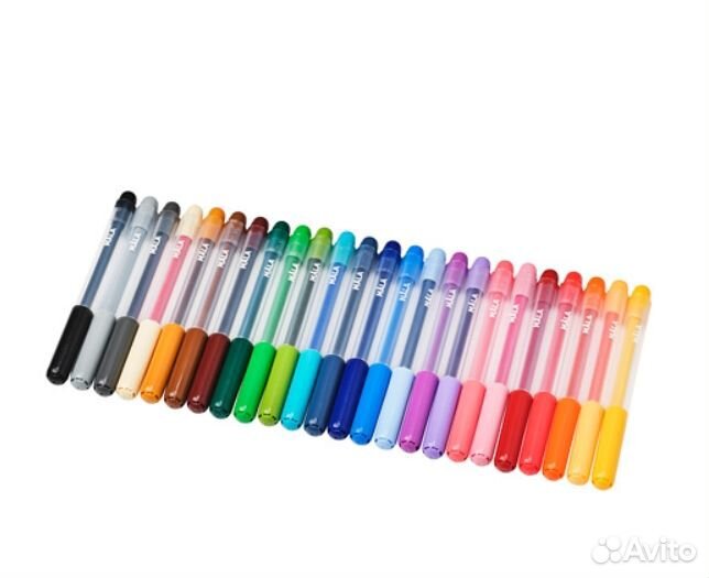 Mala фломастеры, разные цвета 24шт Икеа