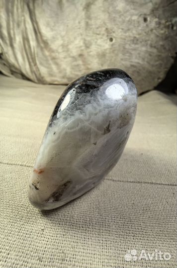 Крейзи Агат чёрный 130гр. Минералы, камни