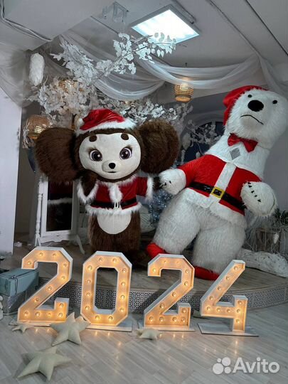 Белый Мишка/ростовая кукла/экспресс поздравления