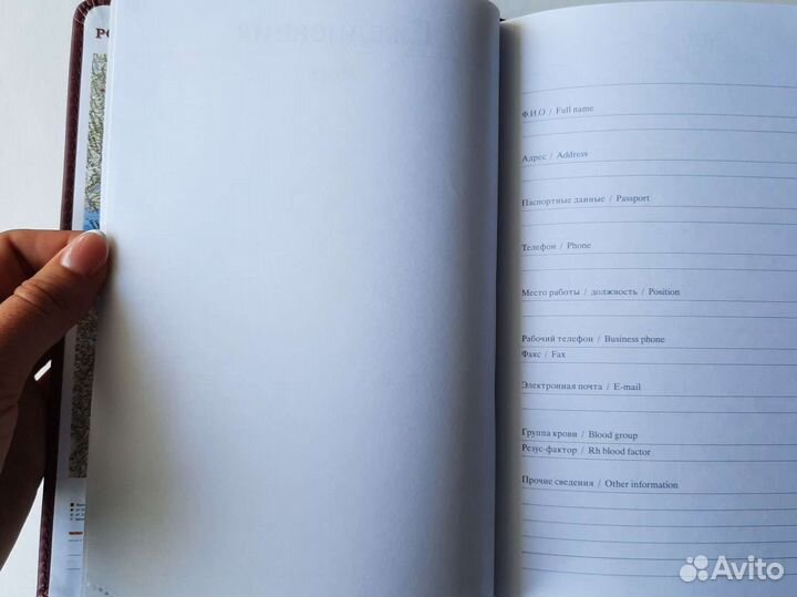 Новый ежедневник с ручной росписью