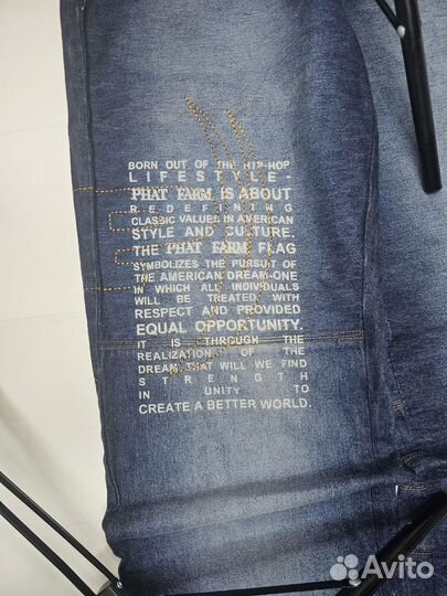 Джинсы phat farm rap 2000s y2k buggy fit