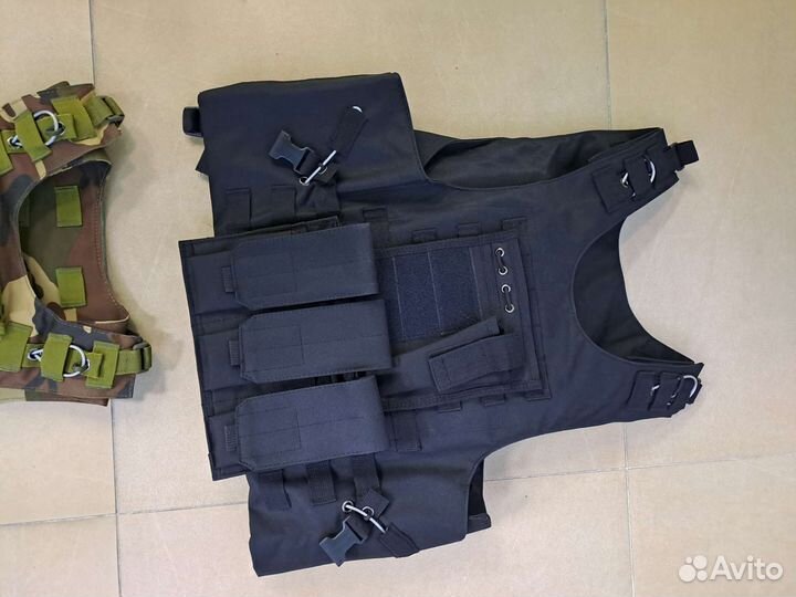 Бронежилет плитник чёрный,мультикам