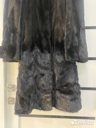 Шуба норковая с капюшоном 44 46