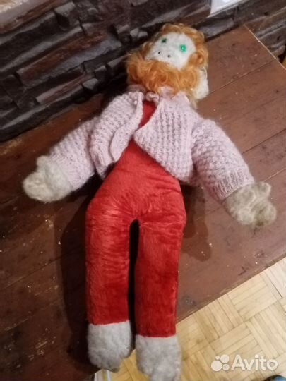 Старинная обезьяна, старинная мягкая игрушка