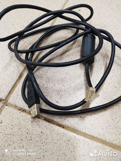 Сетевой и USB-кабель для подключения оргтехники