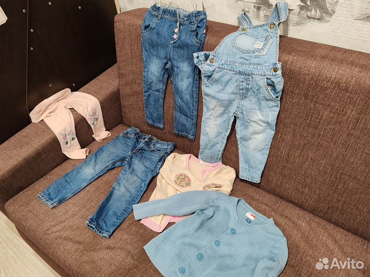 2 пакета вещей на девочку 86