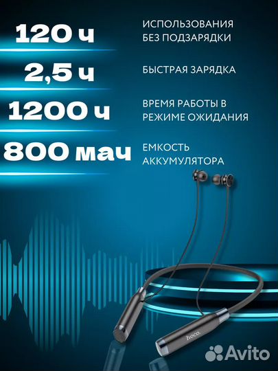 Наушники беспроводные для спорта с улучшенным микр